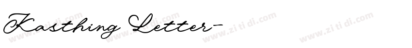 Kasthing Letter字体转换